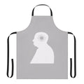 Stylish apron featuring the iconic Vertigo logo and Alfred Hitchcock's name, perfect for fans of the classic film.