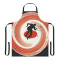 Vertigo-inspired apron featuring classic film noir design