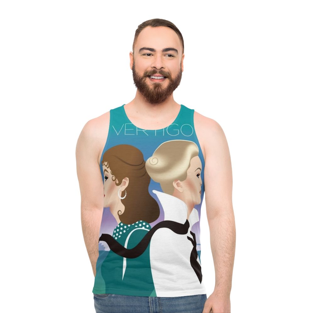 Vertigo Unisex Classic Movie Tank Top featuring Alfred Hitchcock's masterpiece