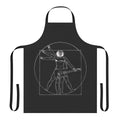 Vetruvian inspired apron with electric guitar and skull design