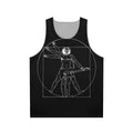 Vetruvian man guitar player unisex tank top