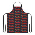 Colorful 70s-style rainbow apron for the kitchen