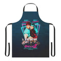 Neon-colored 80s-themed apron with pop art design, inspired by the cult classic film Grease 2
