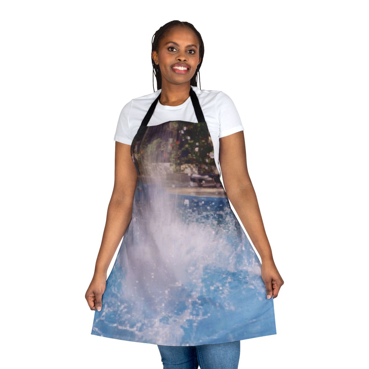 Colorful abstract pattern apron for cooking, baking, and creative pursuits