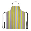 Apron featuring a vibrant abstract painting style inspired by the work of artist Gene Davis