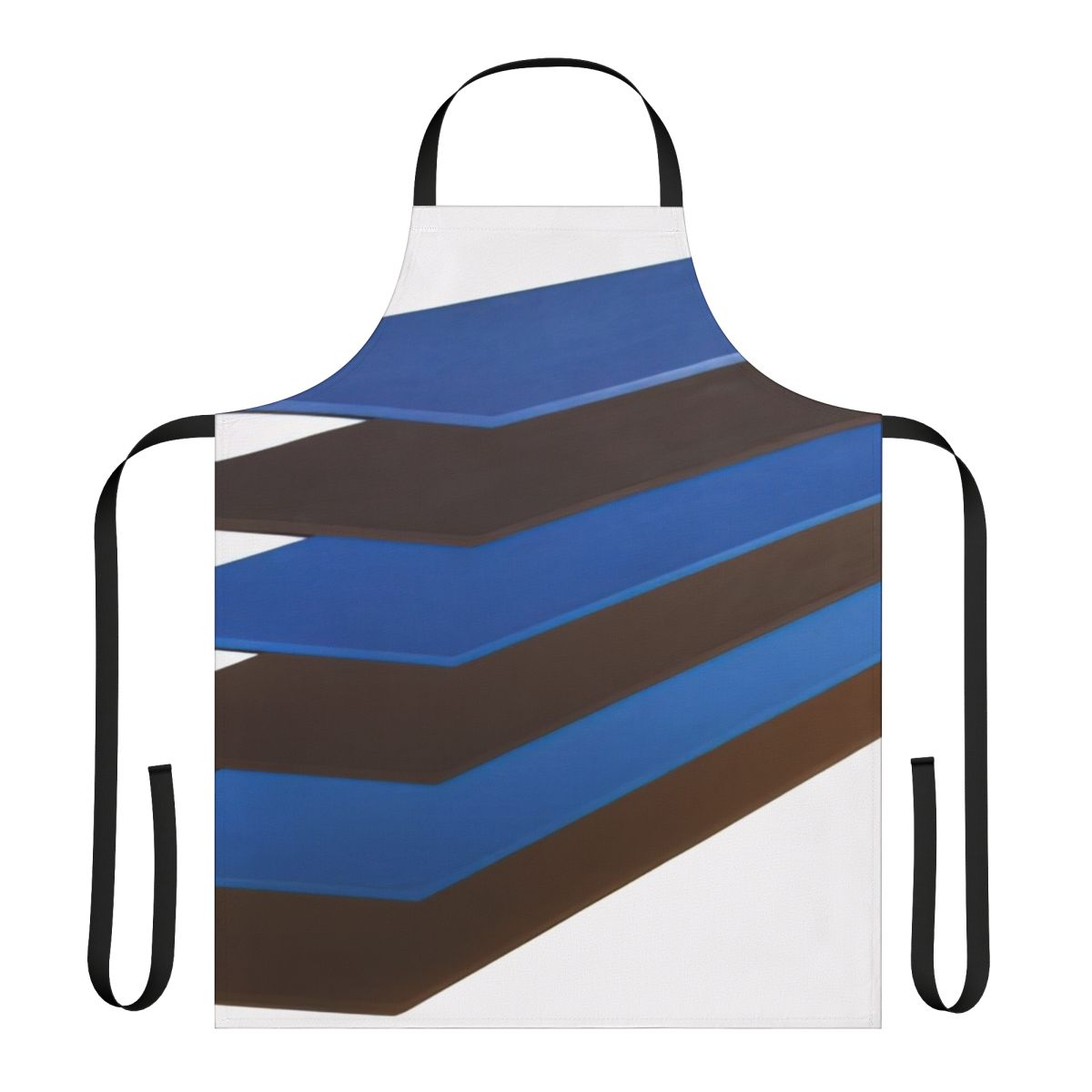 Apron featuring a vibrant abstract design inspired by the color field paintings of American artist Thomas Downing