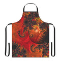 Colorful abstract art apron featuring mandelbrots, fractals, and spherical patterns