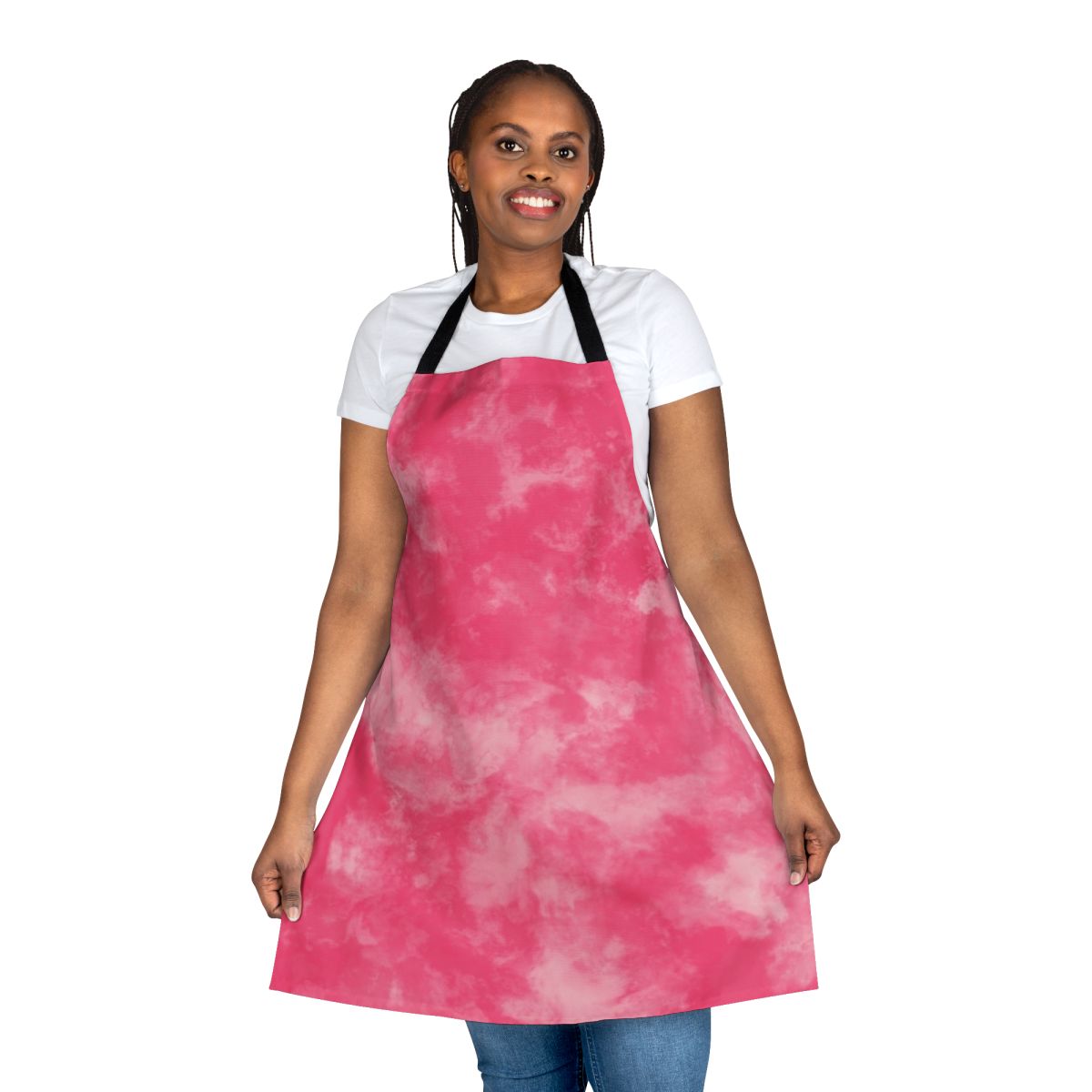 Colorful abstract design apron with unique artistic flair