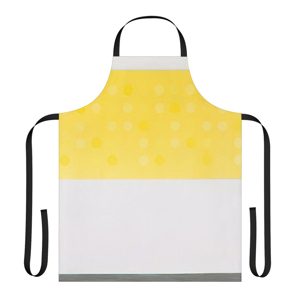 Vibrant abstract art apron featuring geometric optical patterns in the style of Thomas Downing