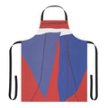 Stylish apron featuring vibrant abstract art design in the style of American artist Ray Parker