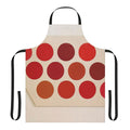 Apron featuring a vibrant abstract art design inspired by the work of American painter Thomas Downing