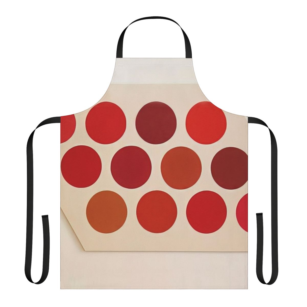 Apron featuring a vibrant abstract art design inspired by the work of American painter Thomas Downing