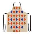Apron featuring a vibrant abstract art design inspired by the paintings of American artist Thomas Downing