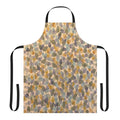 Colorful abstract art apron inspired by the work of American painter Thomas Downing and the Washington Color School movement.
