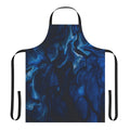 Colorful abstract art apron with natural elements and patterns