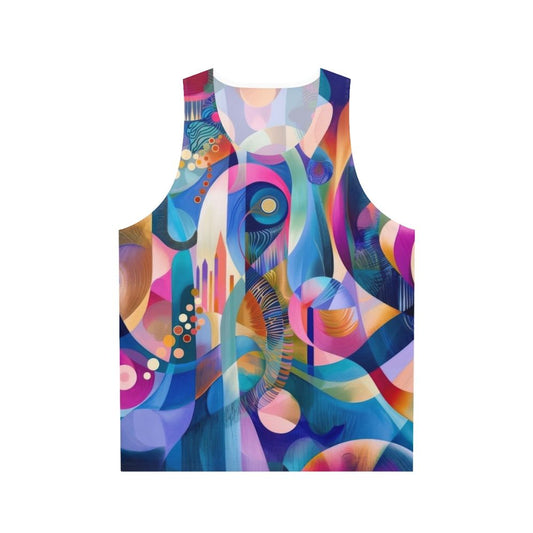 Vibrant abstract church geometric pattern tank top