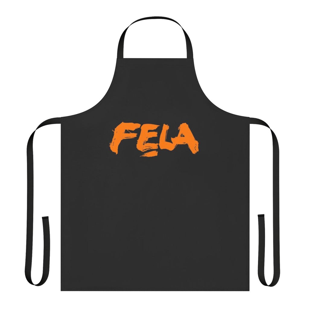 Colorful apron featuring African-inspired afrobeat music motifs