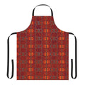 Colorful striped apron with tribal African-inspired design