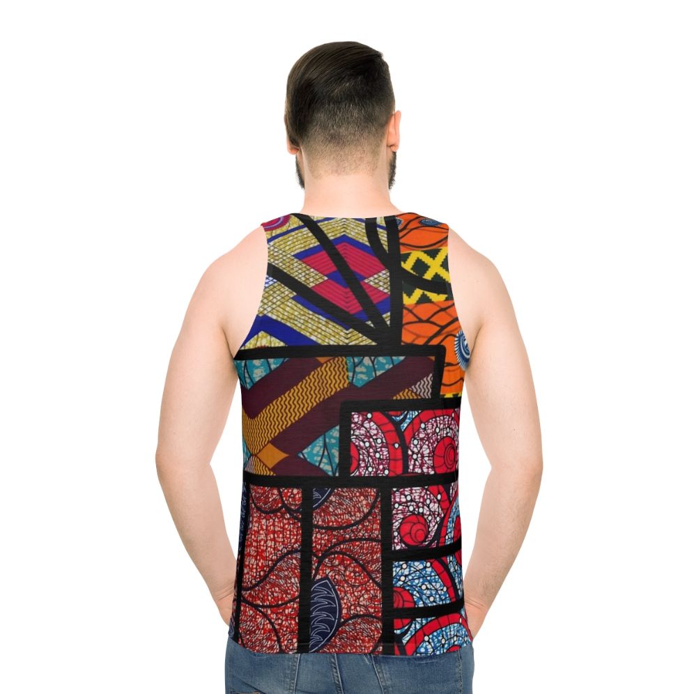 Vibrant African print unisex tank top