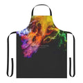 Colorful all over print apron featuring a vibrant graphic design, perfect for music fans and creative cooks.