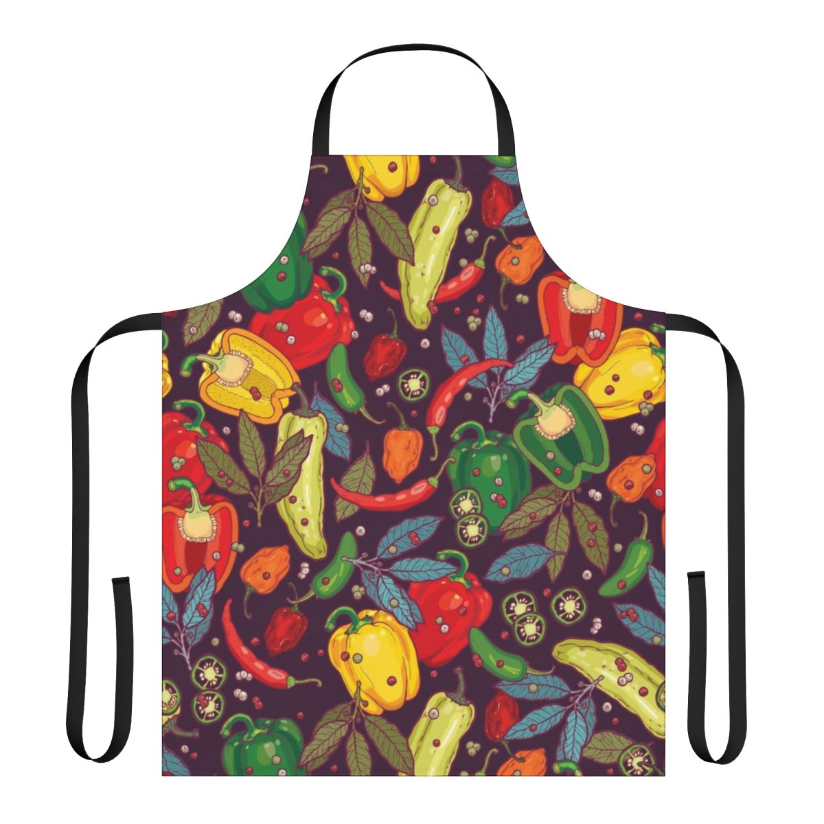 Colorful and stylish hot and spicy apron for passionate home chefs and gourmet cooks