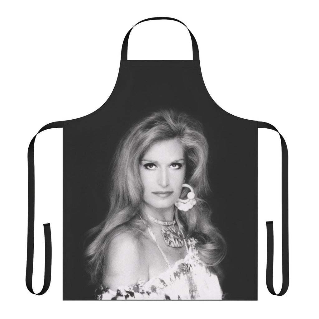Colorful and elegant apron featuring Dalida-inspired design