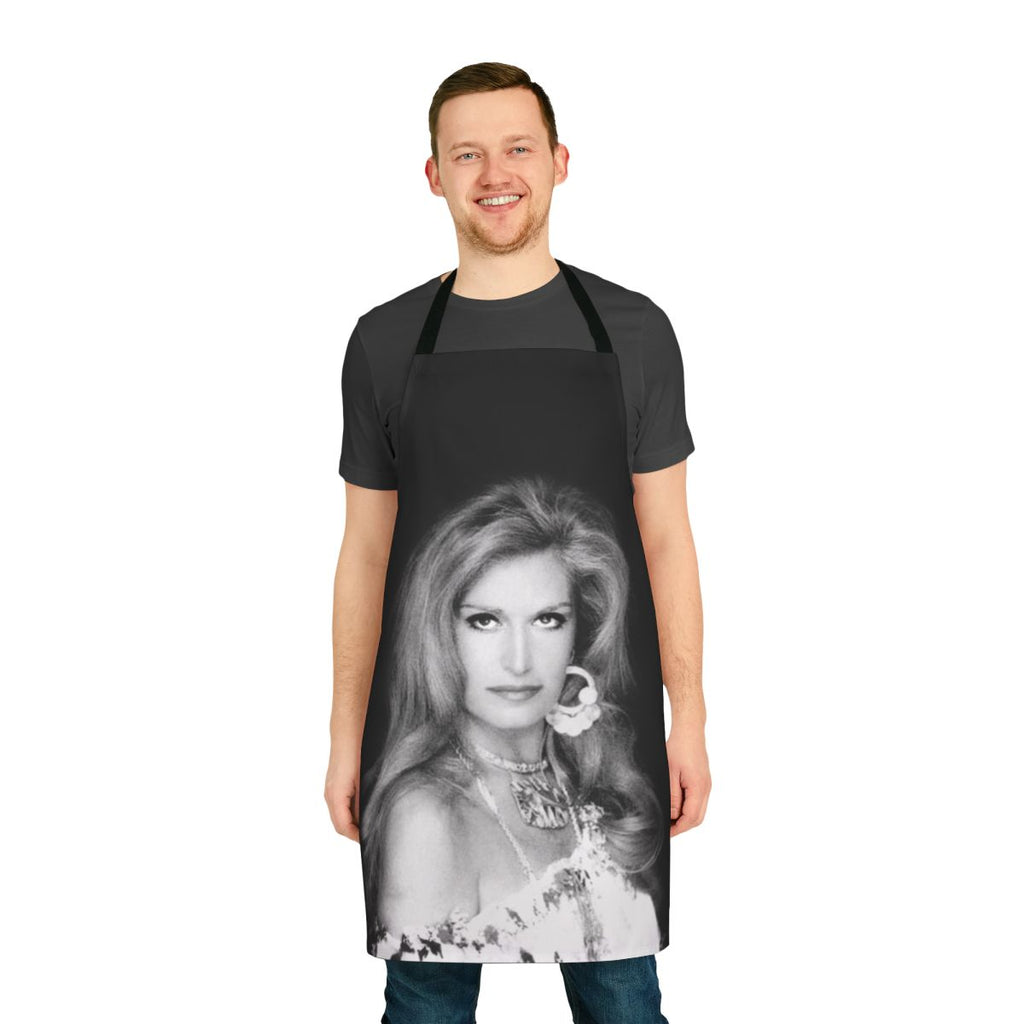 Colorful and elegant apron featuring Dalida-inspired design