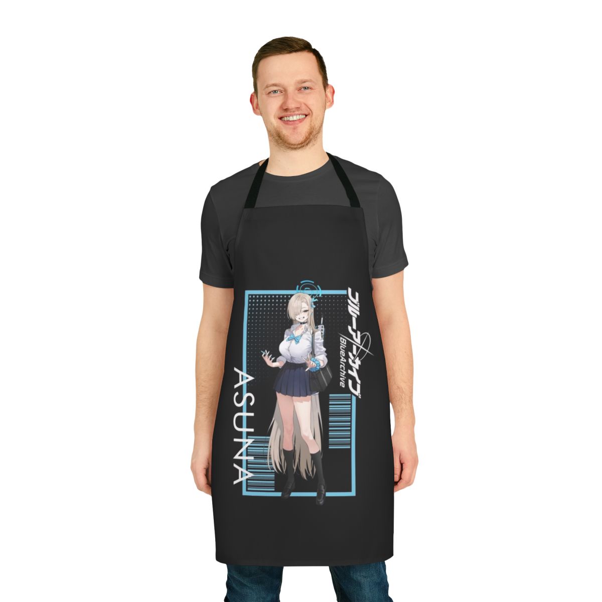 A high-quality apron featuring the popular Blue Archive anime characters.