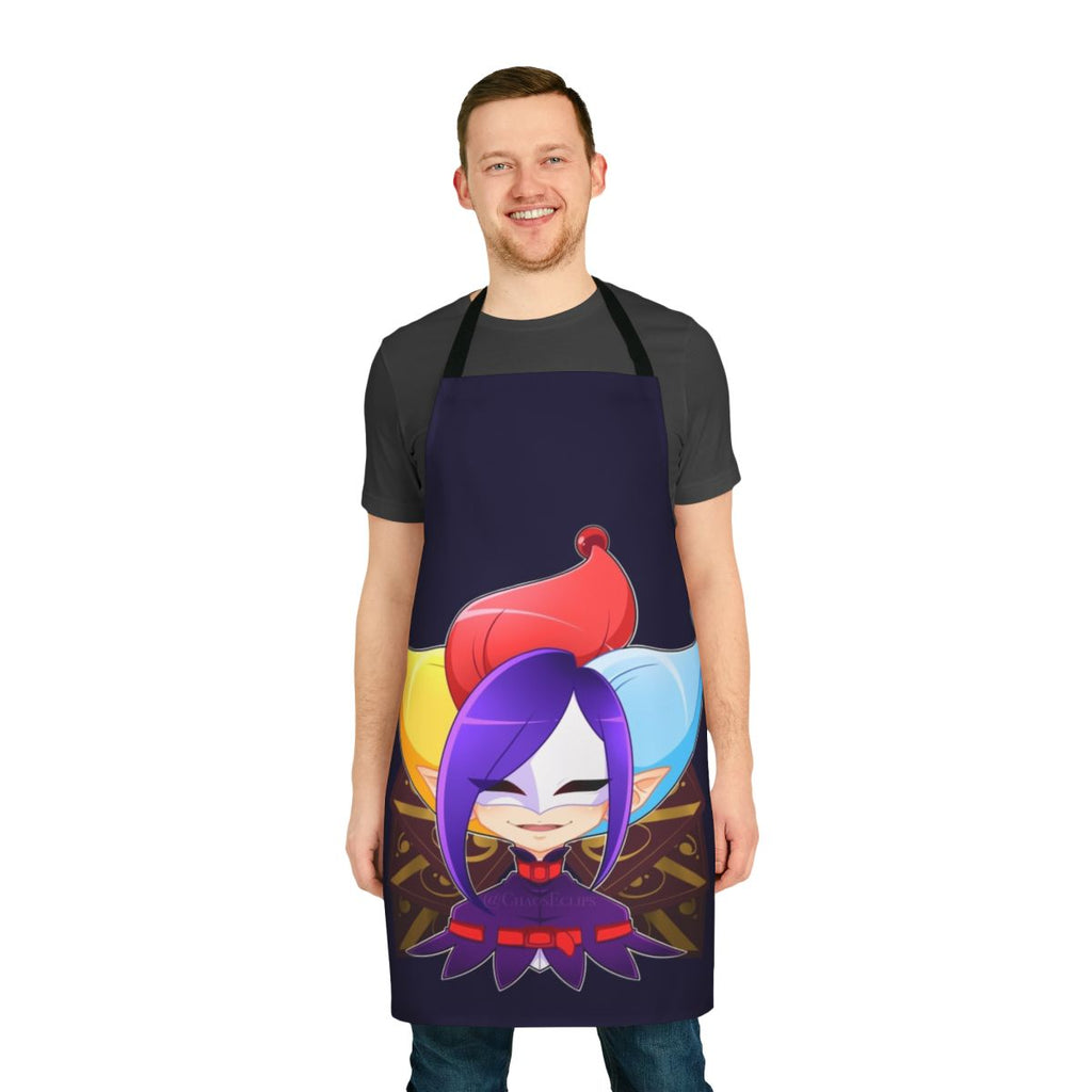 Joker Rascal character design featured on a high-quality apron