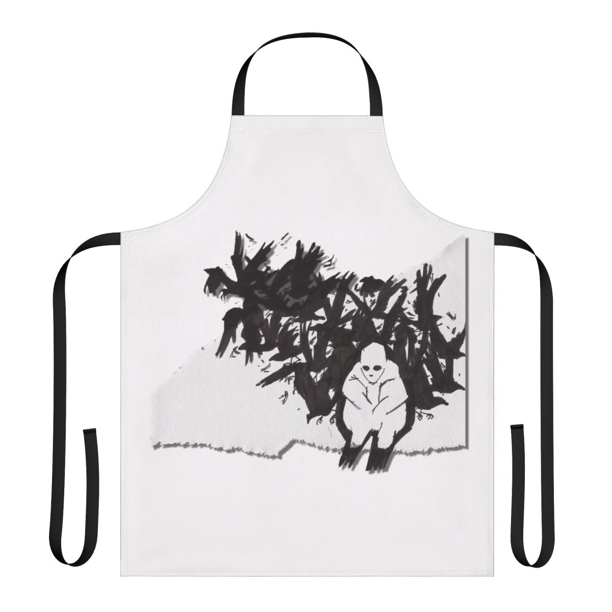 Colorful pastel apron featuring ajj and other independent music artists