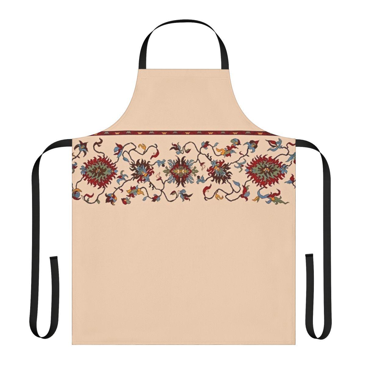Colorful apron featuring traditional Armenian folk art designs