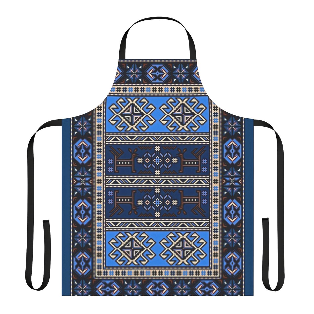 Colorful apron featuring a vibrant Armenian art pattern