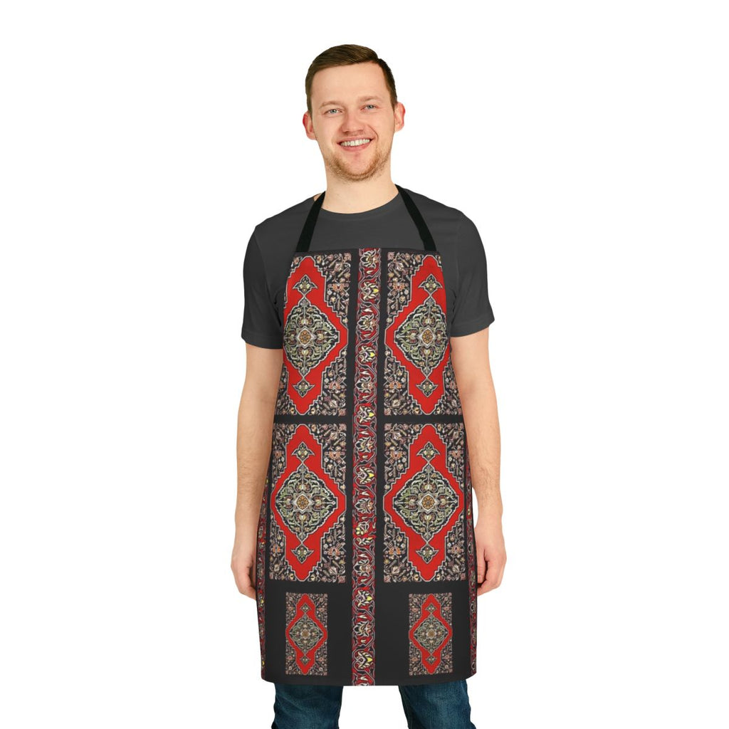 Colorful apron featuring traditional Armenian folk art and patterns