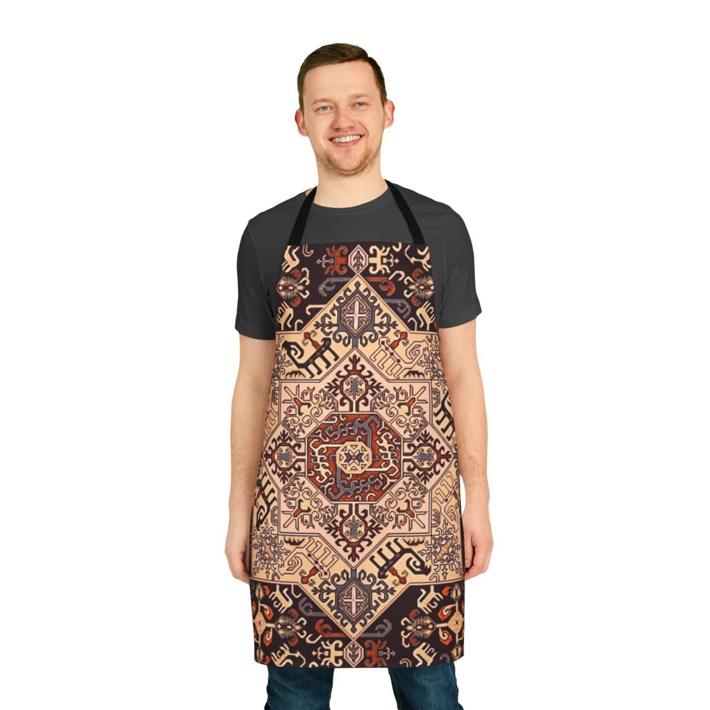 Colorful apron featuring traditional Armenian design elements and patterns