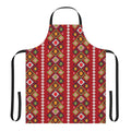 Colorful armenian-inspired carpet pattern apron