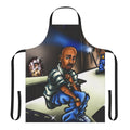 Stylish apron featuring a vibrant mural art, airbrush, and anime-inspired design