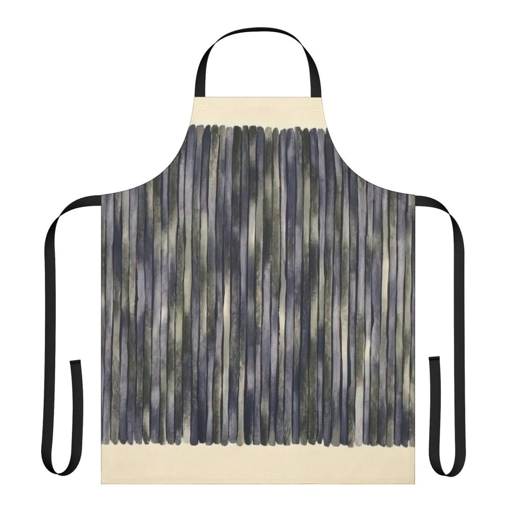 Vibrant abstract art apron featuring the colorful minimalist painting style of artist Gene Davis