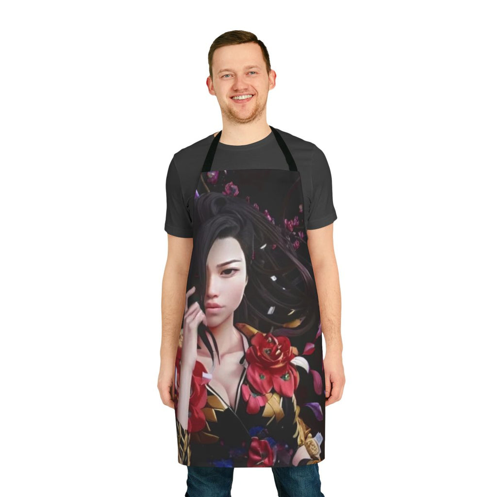Bebe Rose Apron featuring vibrant colors and fantasy art design