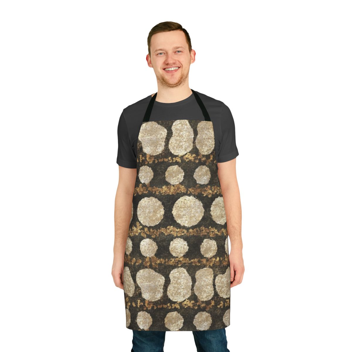 Apron featuring the unique textured pattern of an Australian goanna or monitor lizard