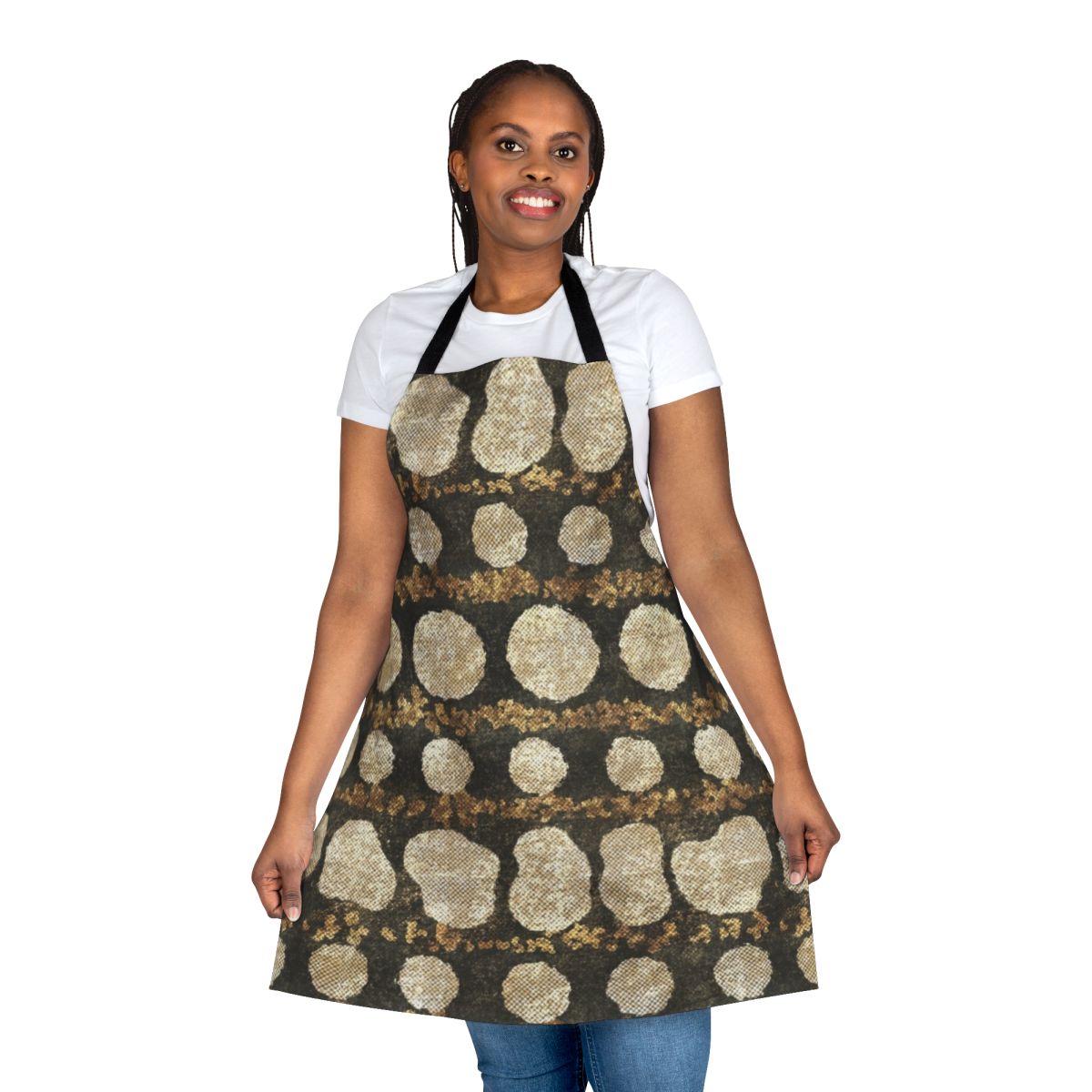 Apron featuring the unique textured pattern of an Australian goanna or monitor lizard