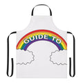 Colorful Big Mouth themed apron with cloud and rainbow design