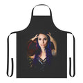 Apron featuring a blue-haired metal singer from the band Infinitas