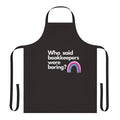 Colorful apron with the text "Who Said Bookkeepers Were Boring?" featuring a rainbow design