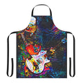 Colorful apron featuring the iconic Buckethead character, a renowned progressive metal guitarist.