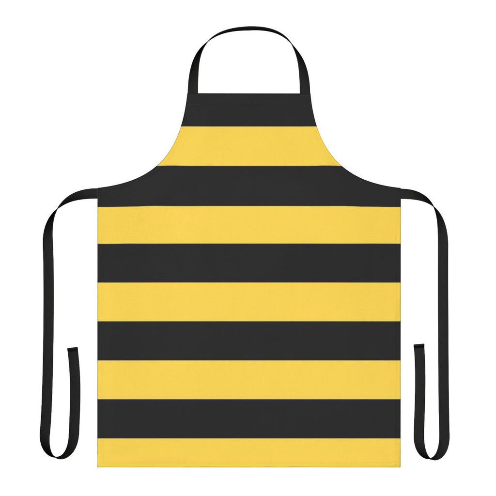 Colorful striped bumble bee inspired apron