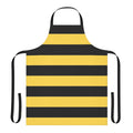 Colorful striped bumble bee inspired apron