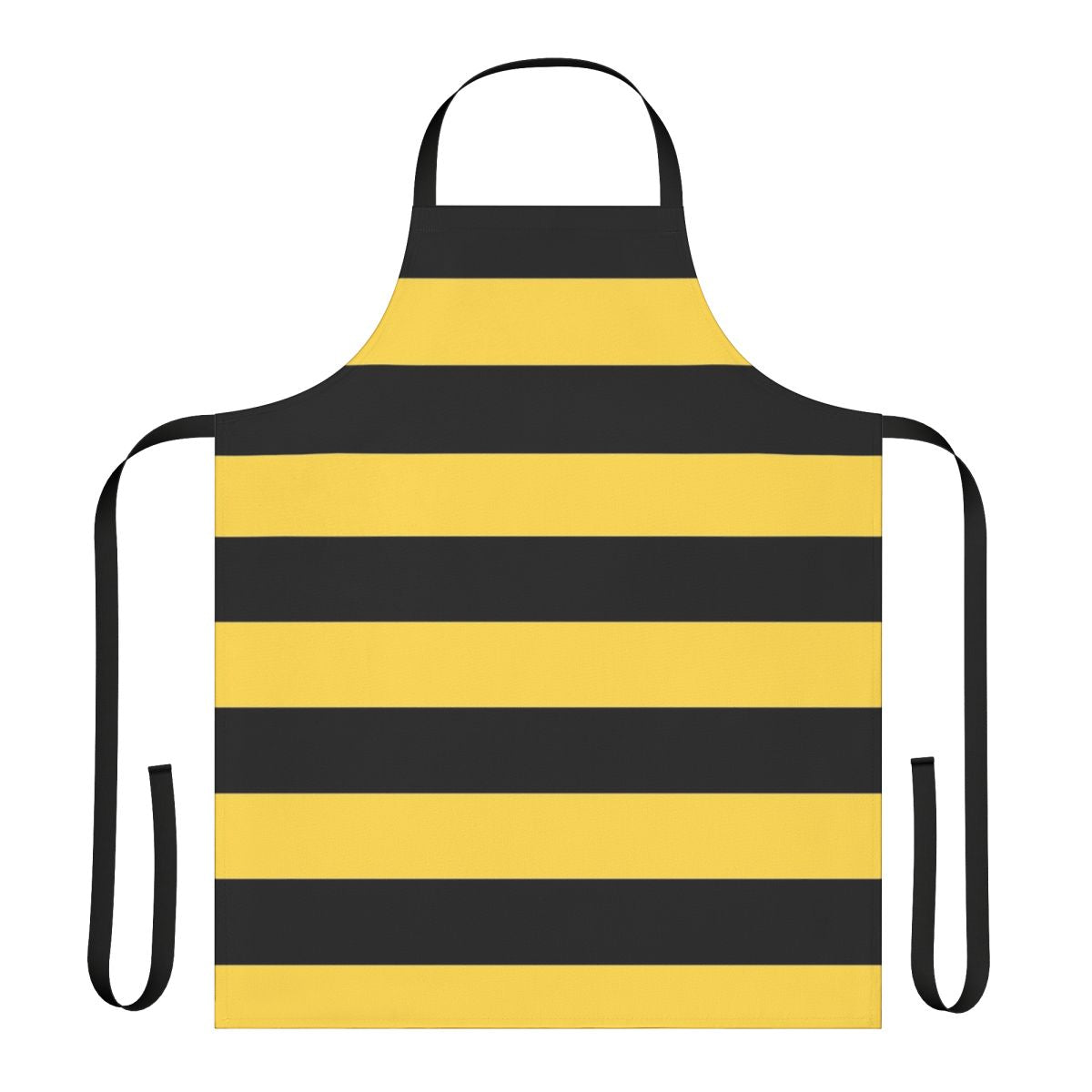 Colorful striped bumble bee inspired apron