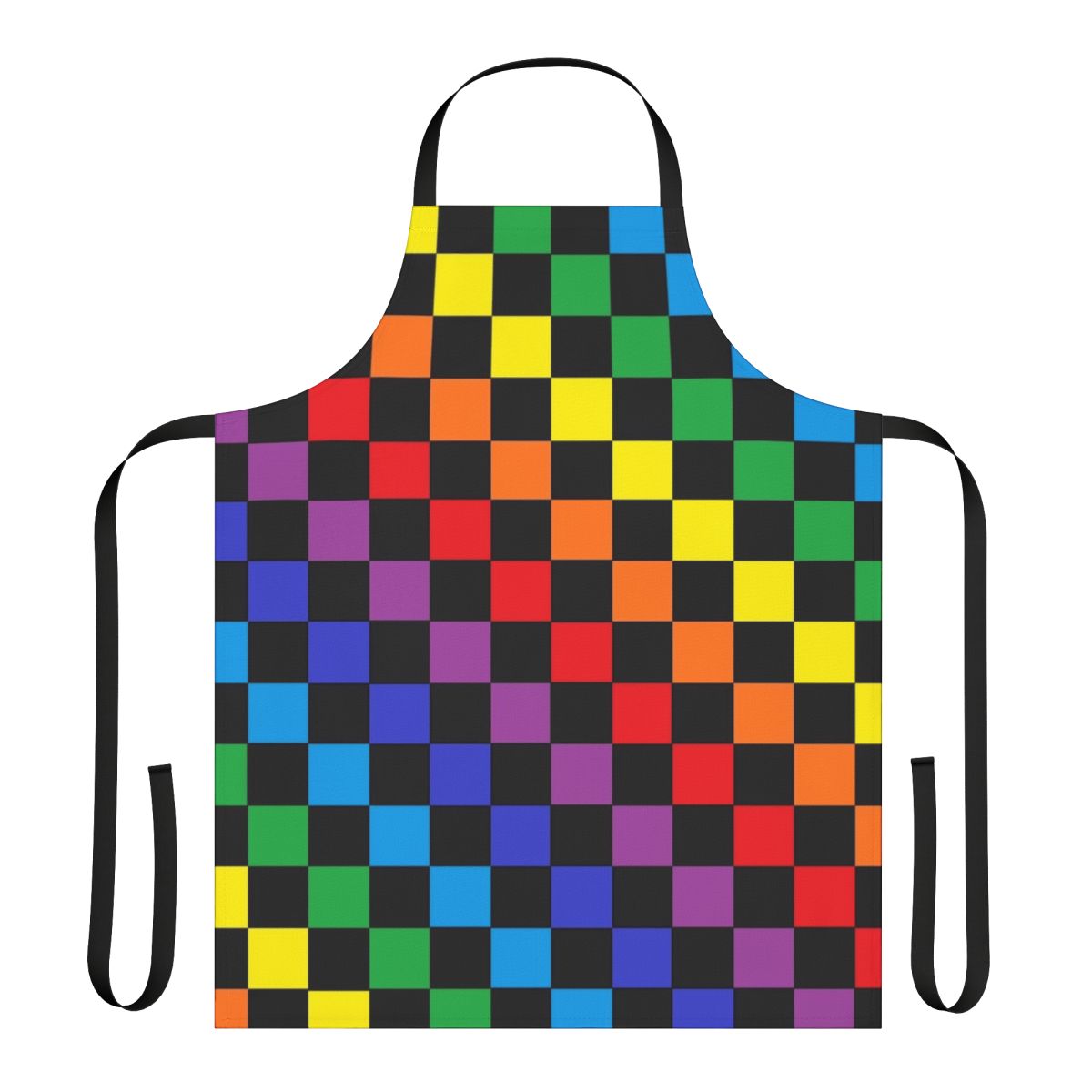 Checkered Rainbow Apron