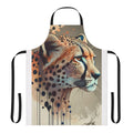 Cheetah-patterned apron with nature-inspired design