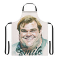 A vibrant and joyful watercolor design featuring the iconic comedy legend Chris Farley